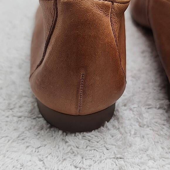 PAUL GREEN NEWCASTLE TAN LEATHER GOLD CHAIN LINK LOAFERS LADIES SIZE 10 NWOB - Picture 11 of 16